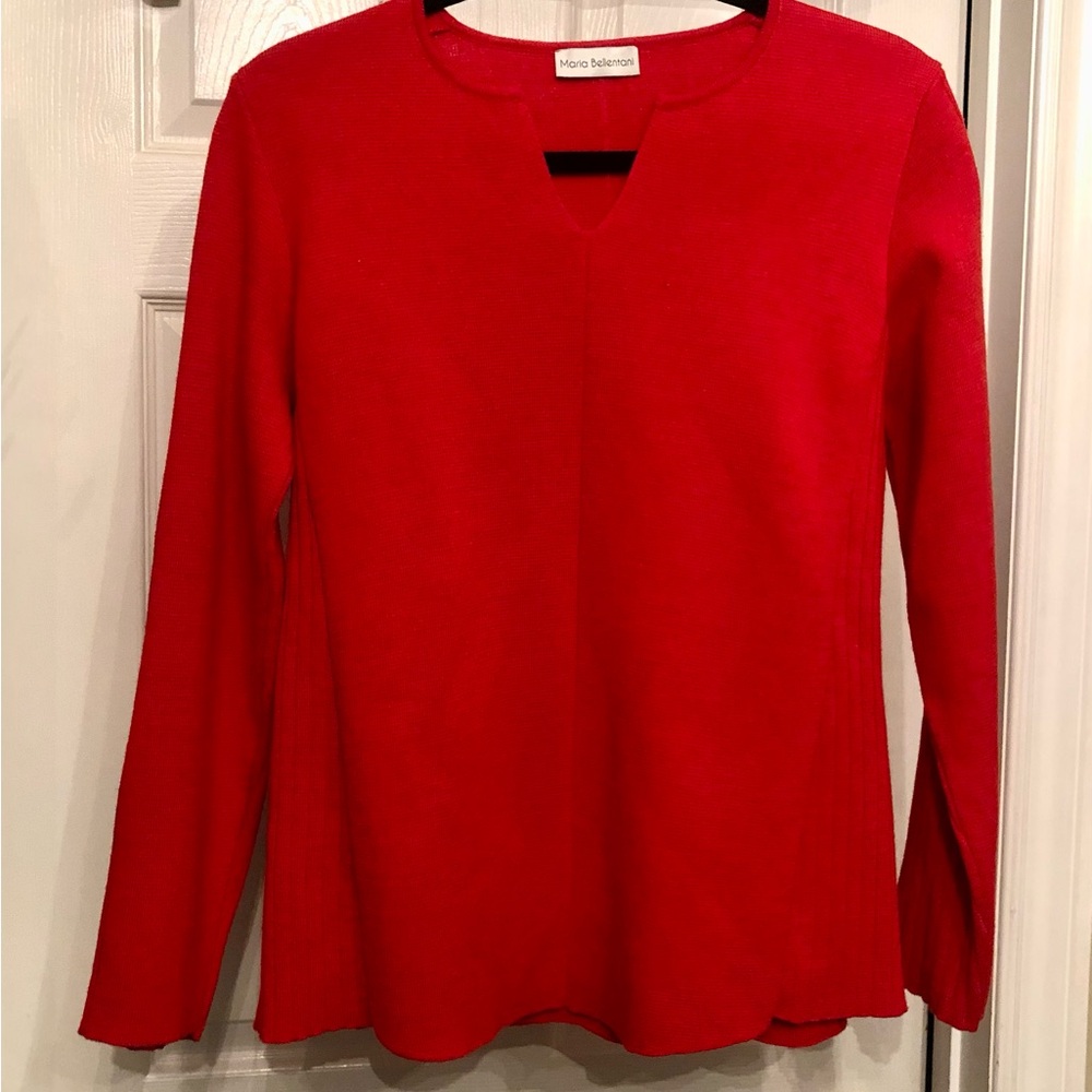Maria Bellentani Made in Italy Red Sweater
Size Medium